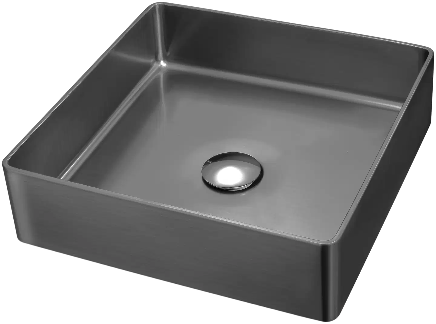 INOX by Tammiholma malja-allas harjattu gunmetal 400x400 mm - 1