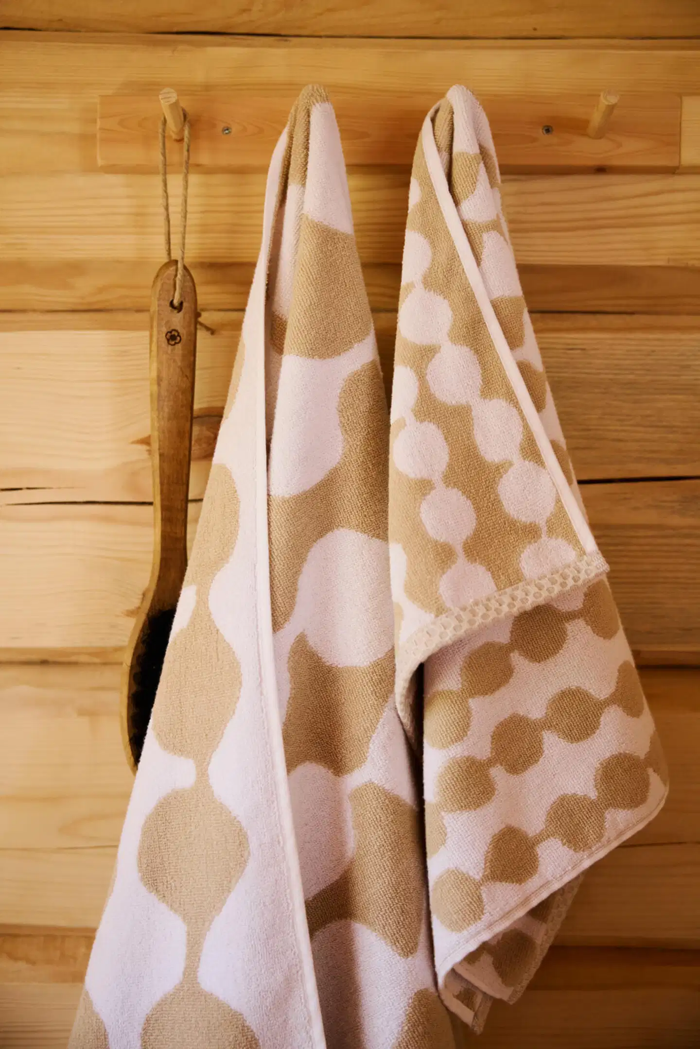 Finlayson kylpypyyhe Pampula 70x150 beige-valkoinen - 3