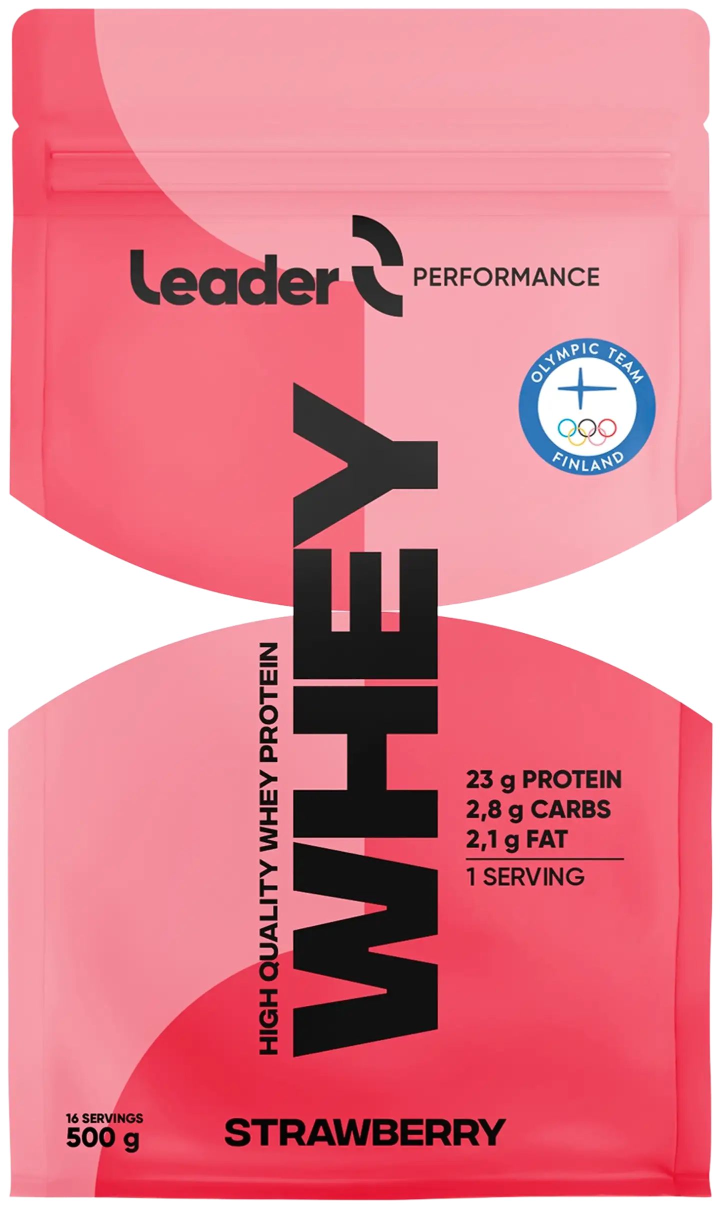 Leader Performance Whey heraproteiinijauhe mansikanmakuinen 500 g