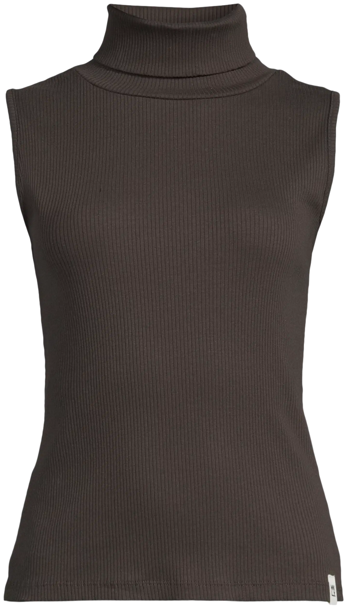 WKLY. naisten hihaton poolopaita 213W301101 - Chocolate - 2