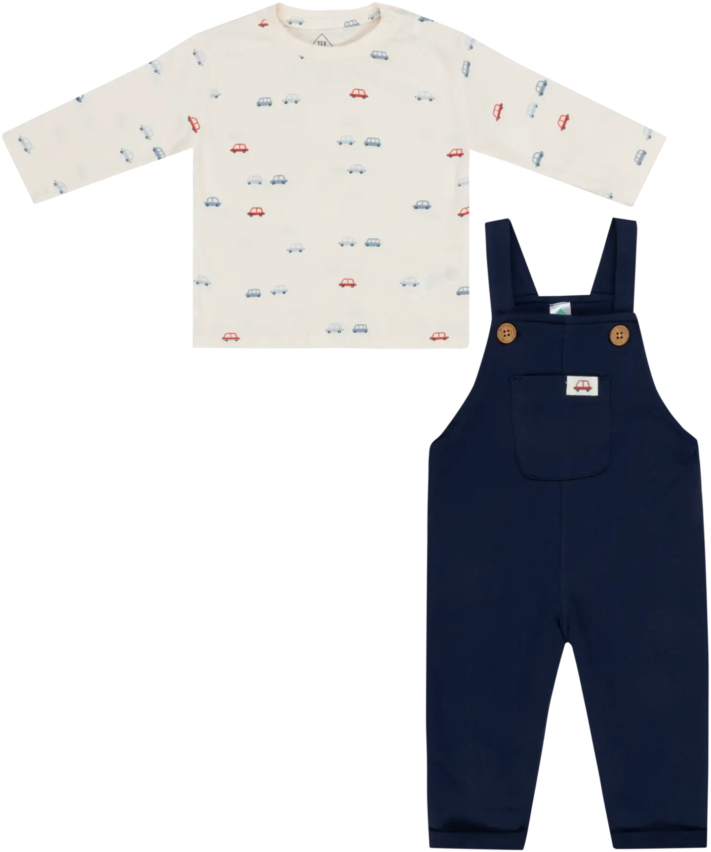 TEX BABY vauvojen setti haalari ja trikoopusero I990429 - NAVY 3 - 1