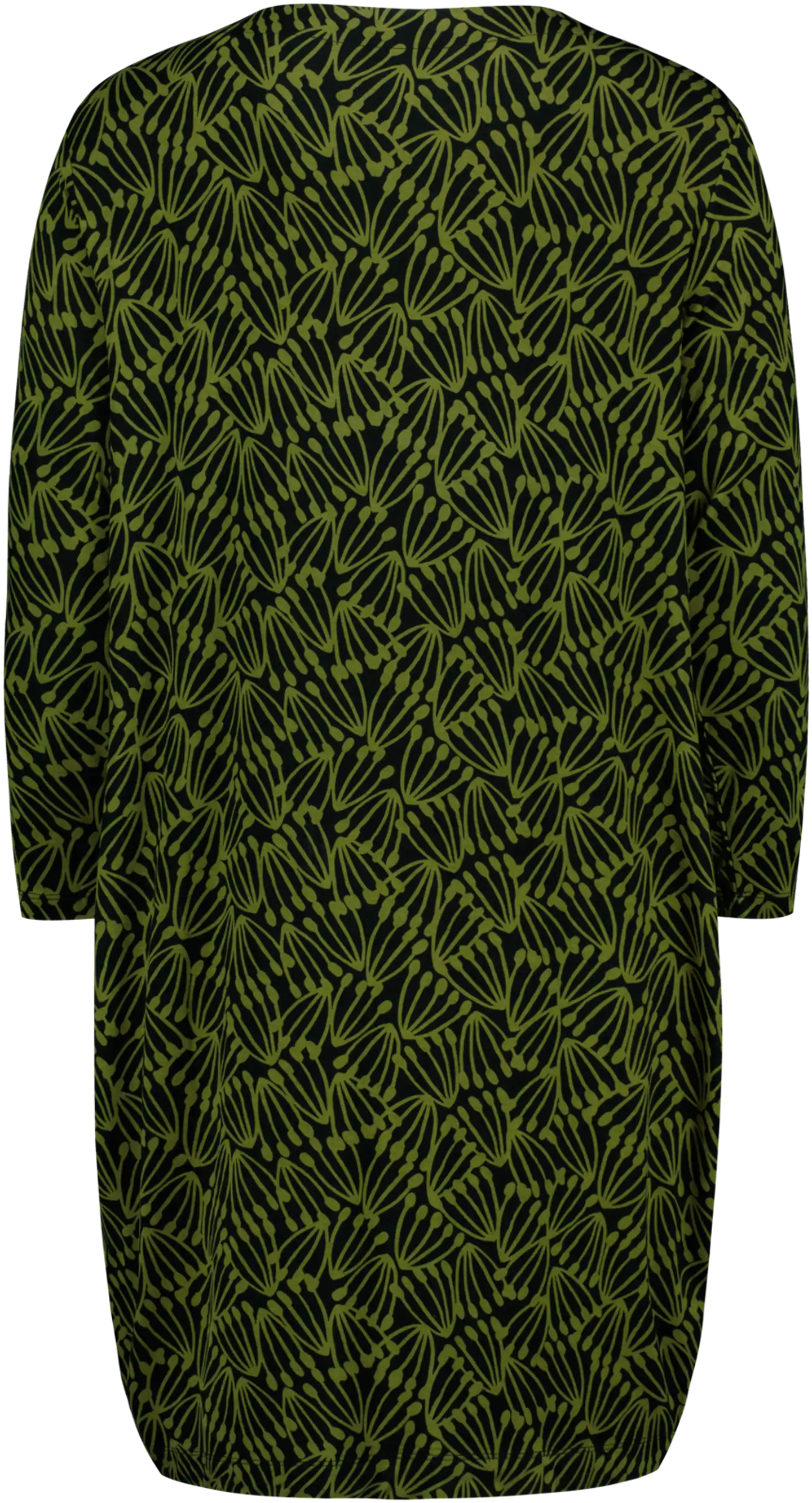 House naisten trikoomekko Inka PatternLab - heteet green&black - 2