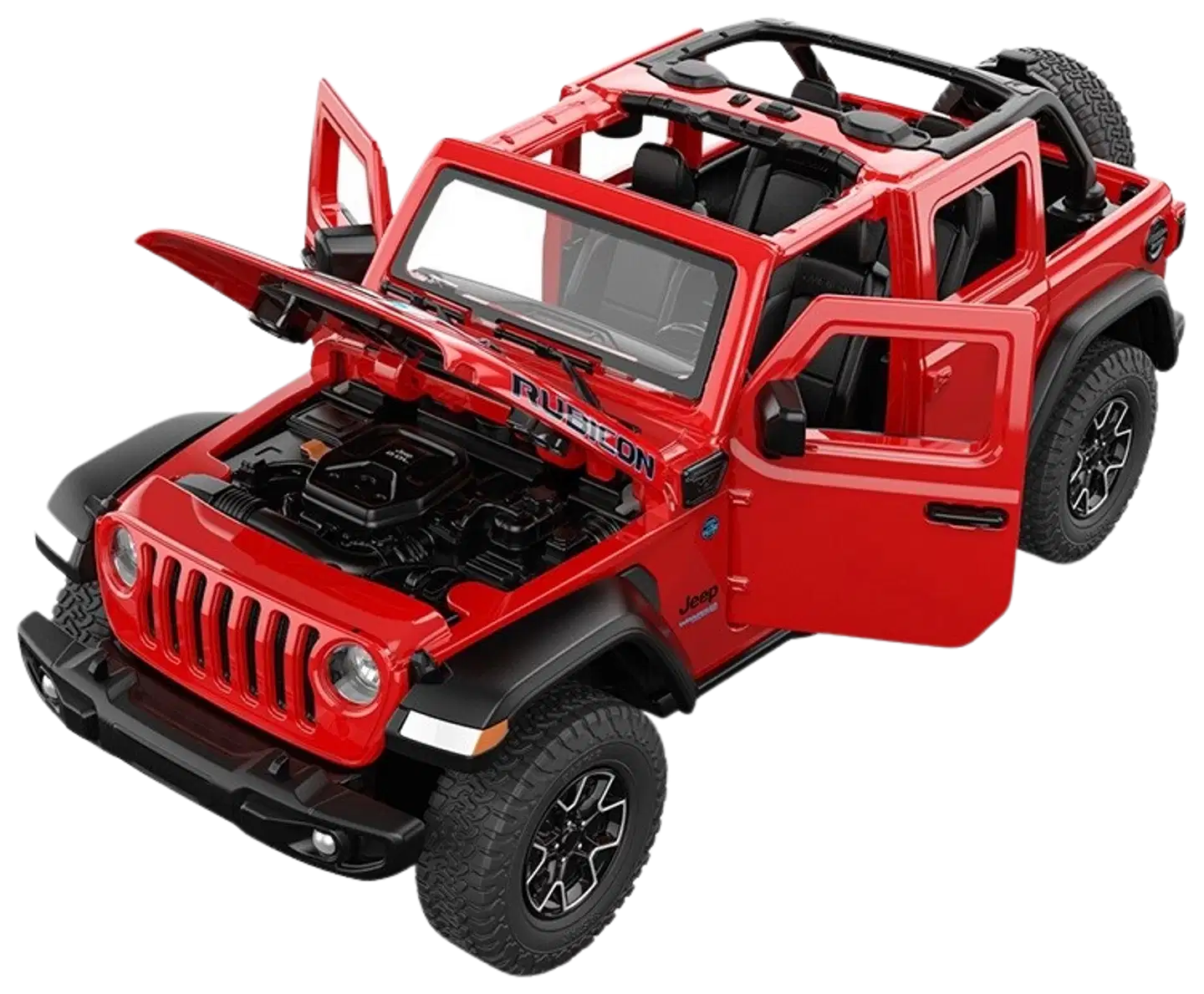 RASTAR Die cast 1:32 Jeep Wrangler Rubicon 4xe Punainen