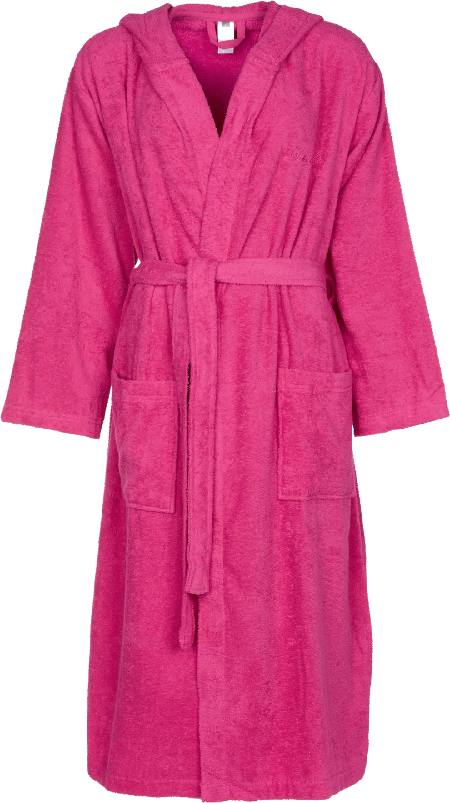 Actuelle naisten frotee-kylpytakki 215AW1924 - Fuksia