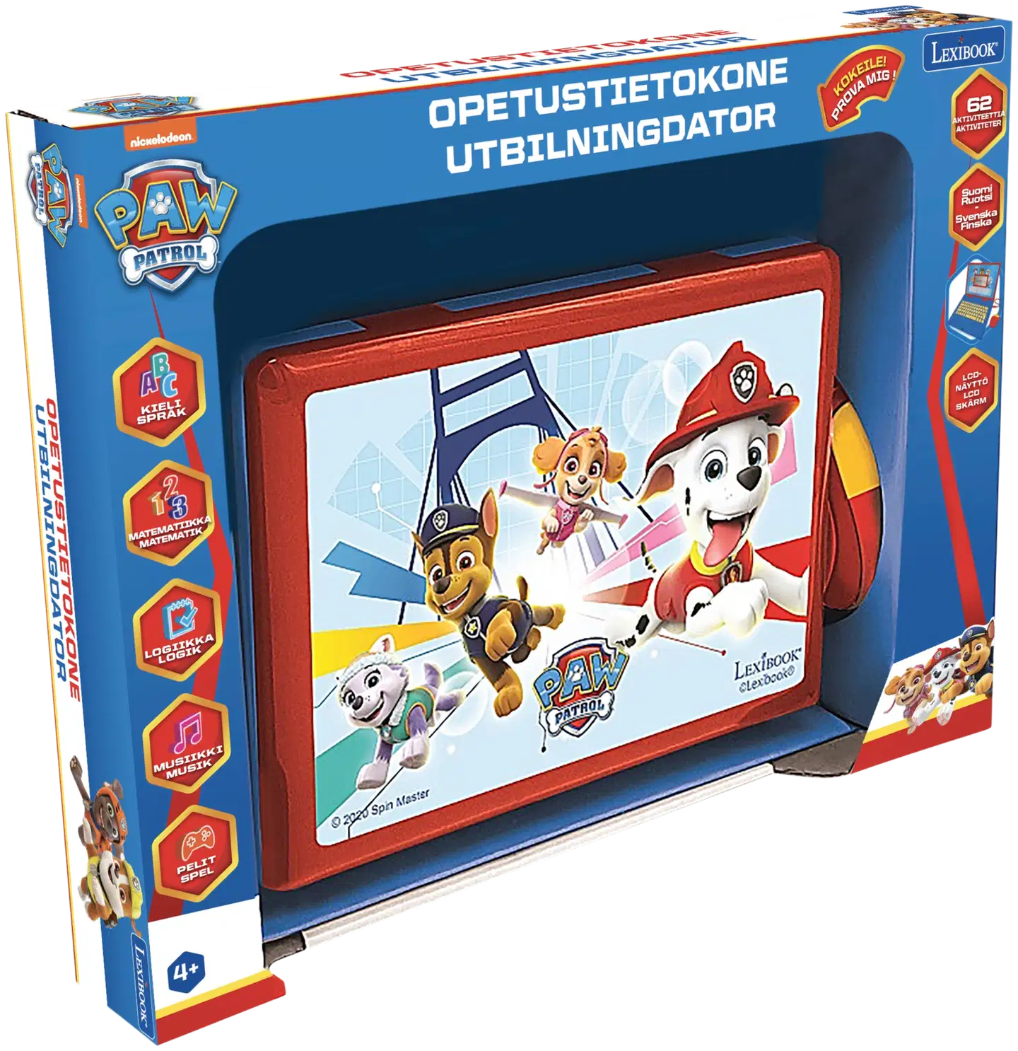 Paw Patrol Power Kid opettavainen läppäri 62 aktiviteettia FI/SE - 1