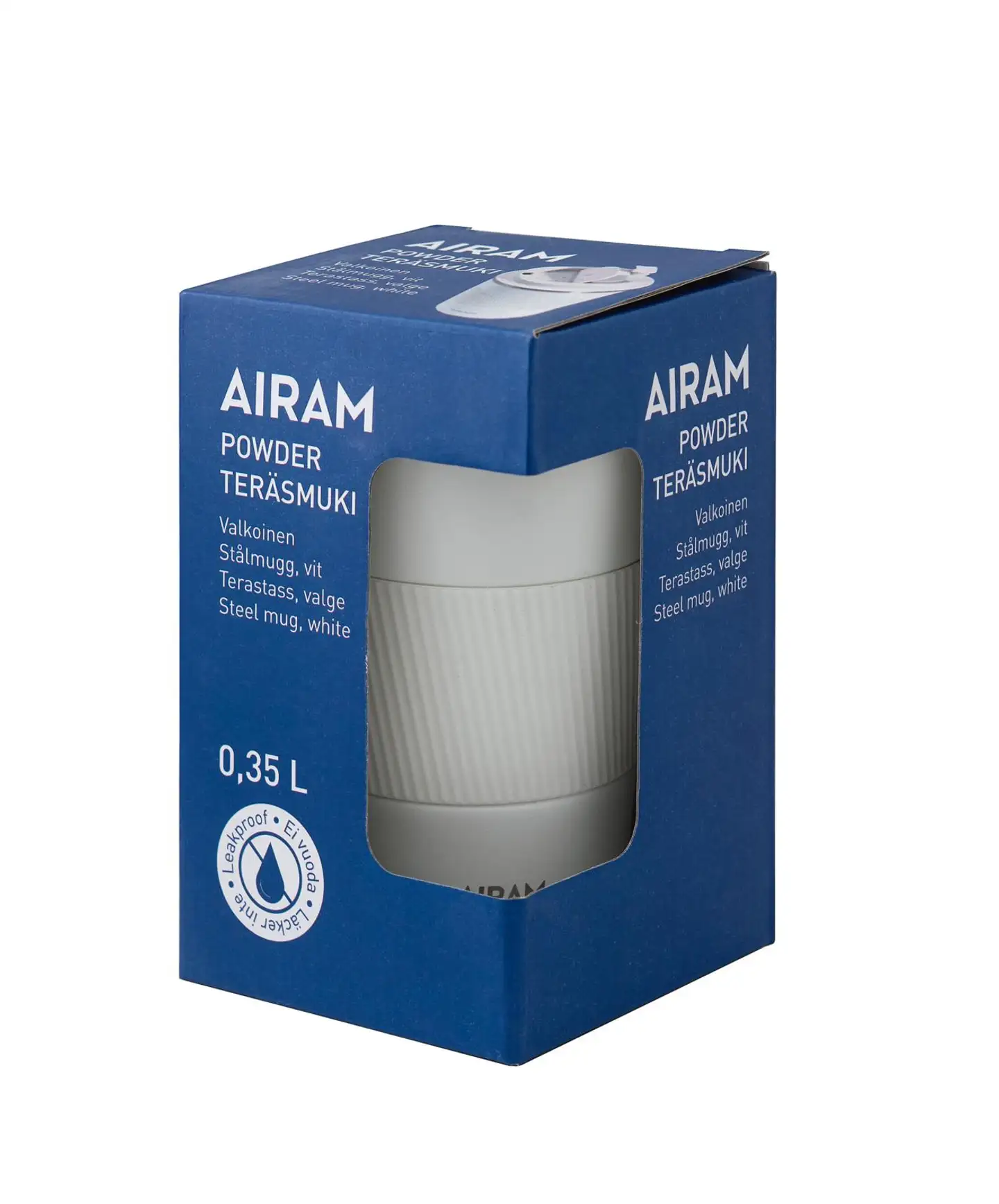 Airam POWDER TERÄSMUKI 0.35 L VALKOINEN - 2