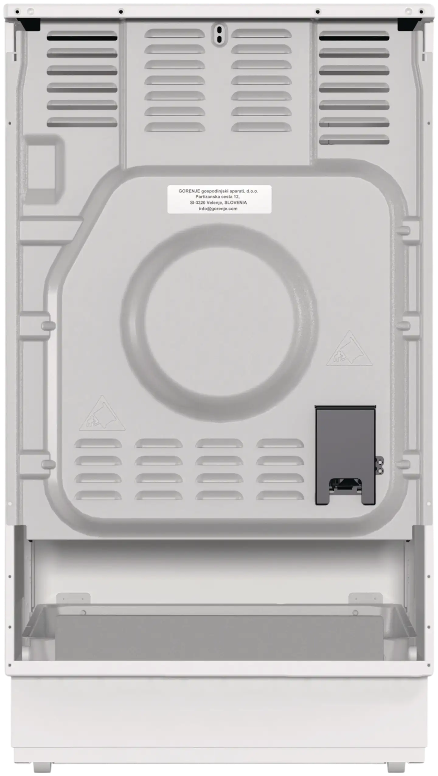 Upo 50cm leveä keraaminen lattialiesi UEC5A20W valkoinen - 9