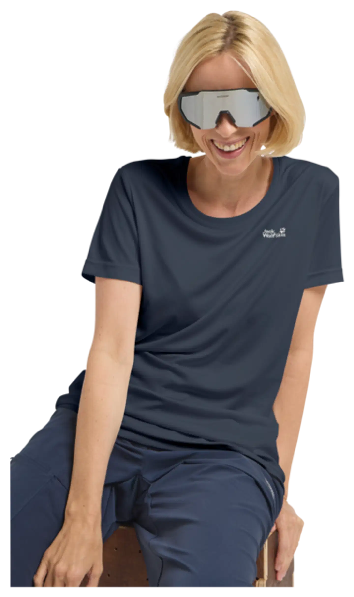 Jack Wolfskin naisten t-paita Tech - Midnight Sky - 8