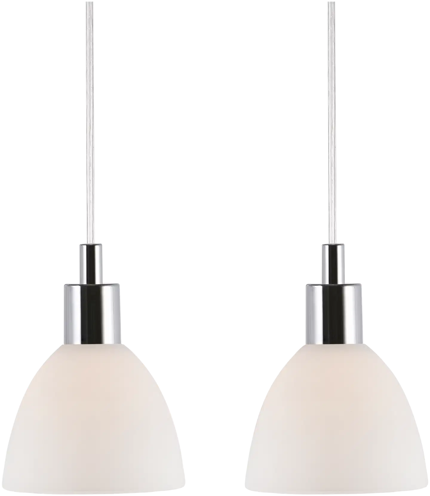 Nordlux riippuvalaisin Ray 2 kpl kromi/opaali - 1