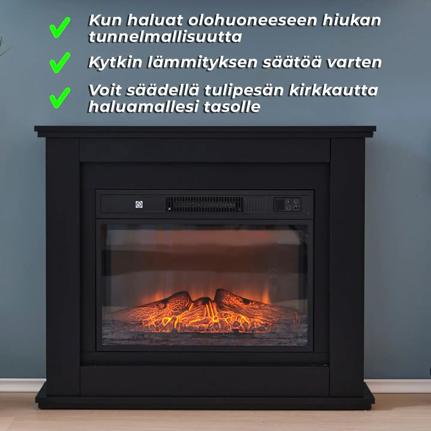 Lykke sähkötakka 2000 W L musta - 4