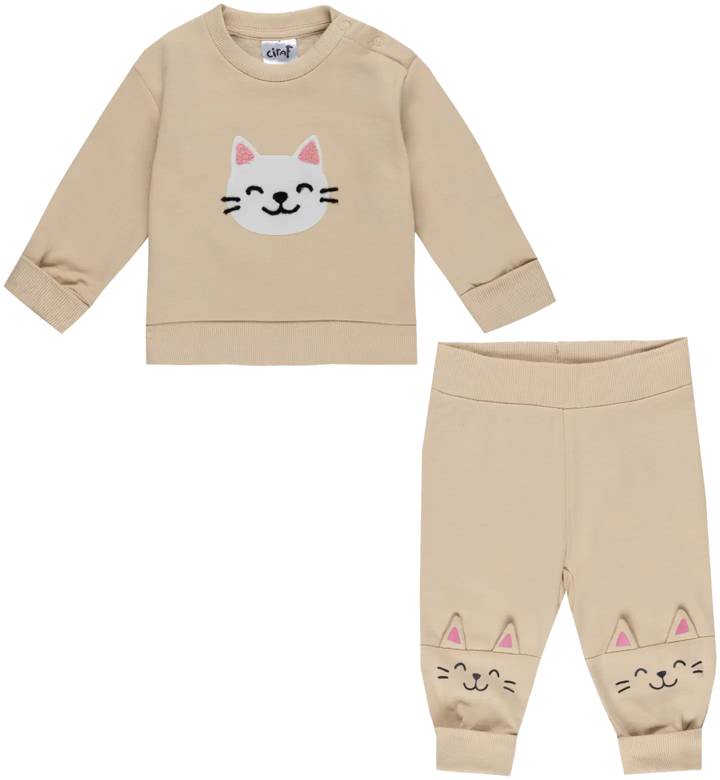 Ciraf vauvojen collegesetti Miau 250B262905 - Smoke Grey - 1
