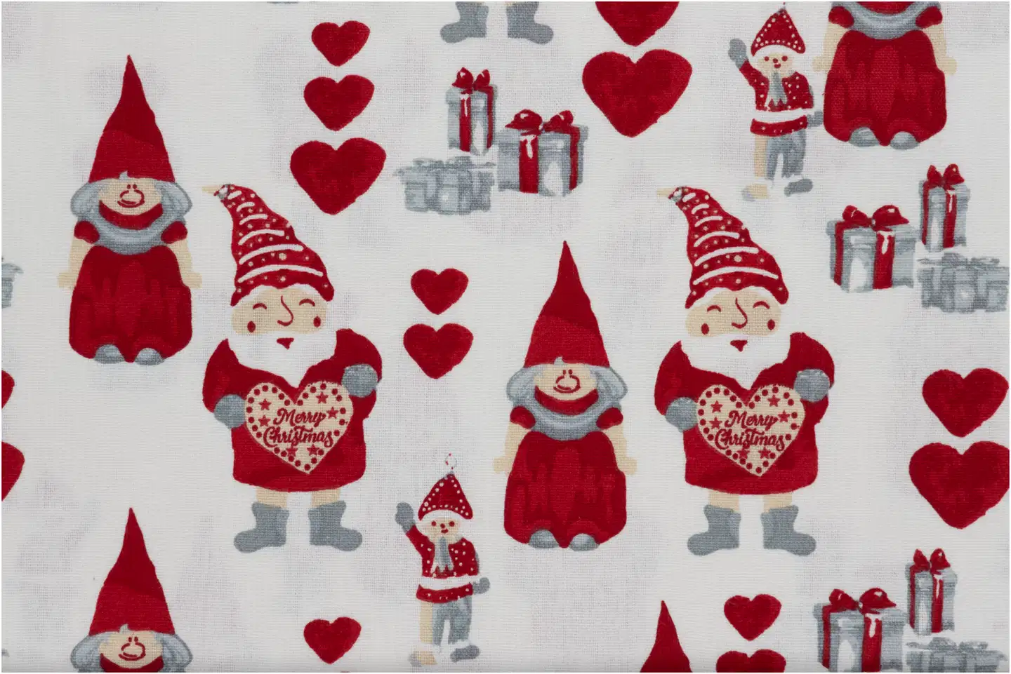 House sisustustyynynpäällinen Gnomes 50x50 cm punainen/harmaa/valkoinen - 3