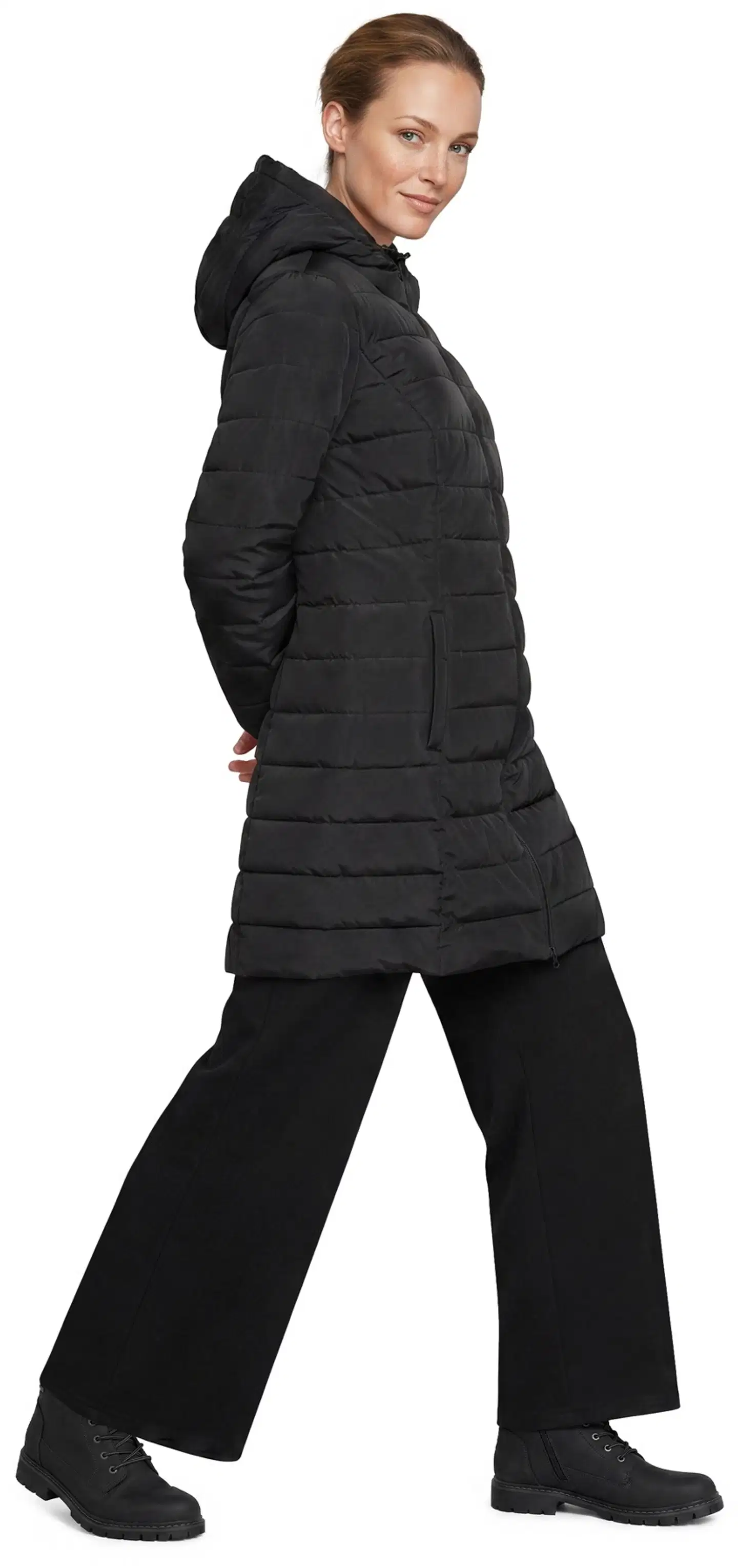 House naisten kevytvanutakki 225H352661 - Black - 4