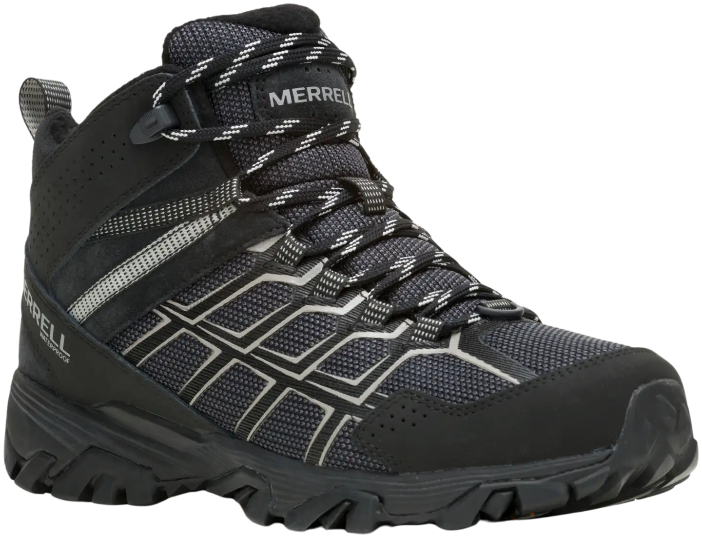 Merrell Moab FST 3 Thermo Mid WP naisten vedenpitävä pitopohjajalkine - BLACK/PALOMA - 5