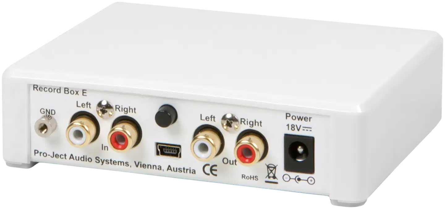 Pro-Ject Levysoitinesivahvistin Record Box E USB RIAA valkoinen - 2