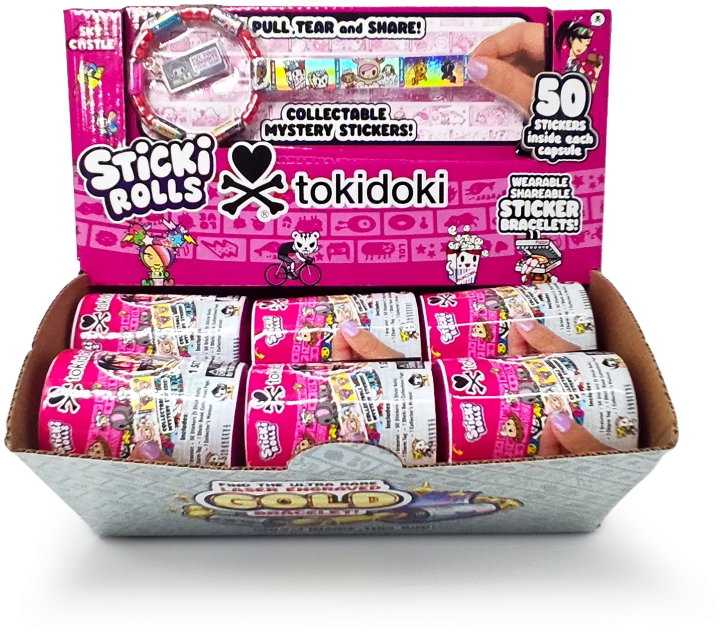 Sticki Rolls Tokidoki Tarrarannekoru Yllätyspakkaus 50 tarraa - 7