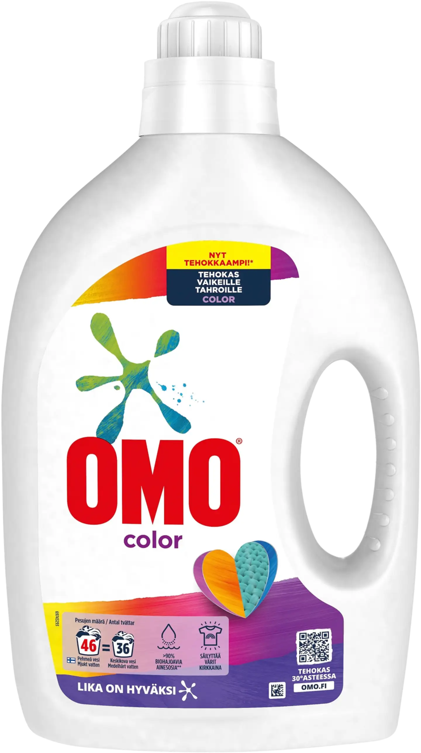 Omo Color Nestemäinen pyykinpesuaine Värillisille vaatteille 1840 ml 46 pesua