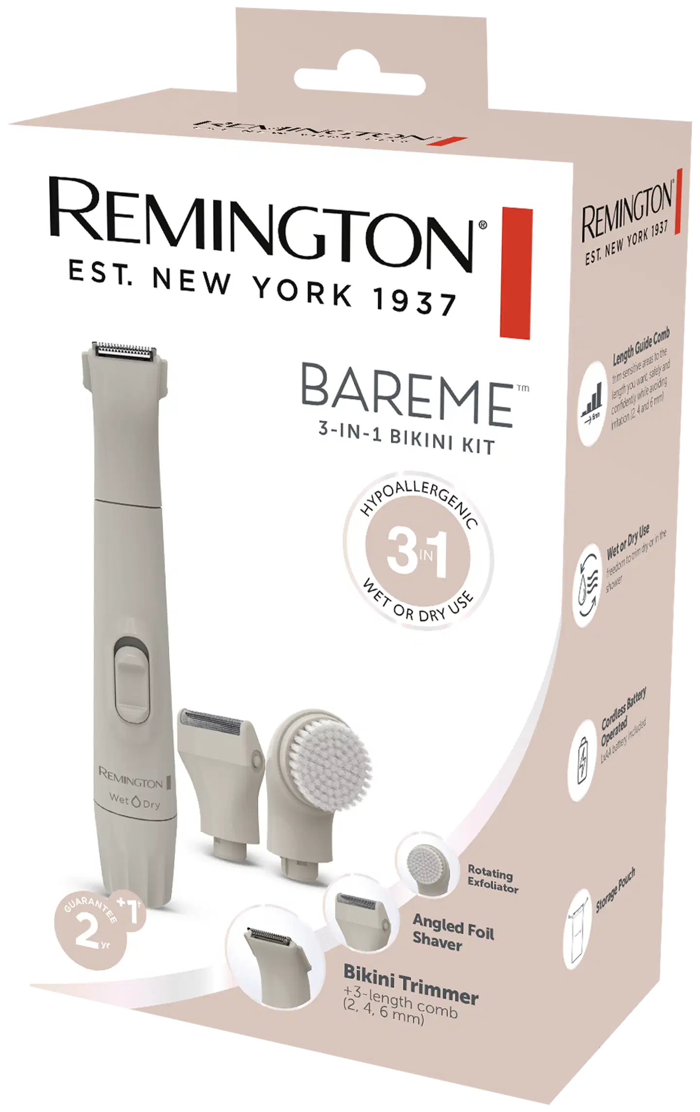 Remington bikinitrimmeri BareMe™ 3in1 paristokäyttöinen WPG310 - 6