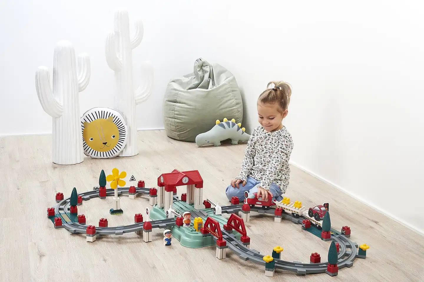 Ecoiffier - Abrick - Taajamajunarata -leikkisetti - 11