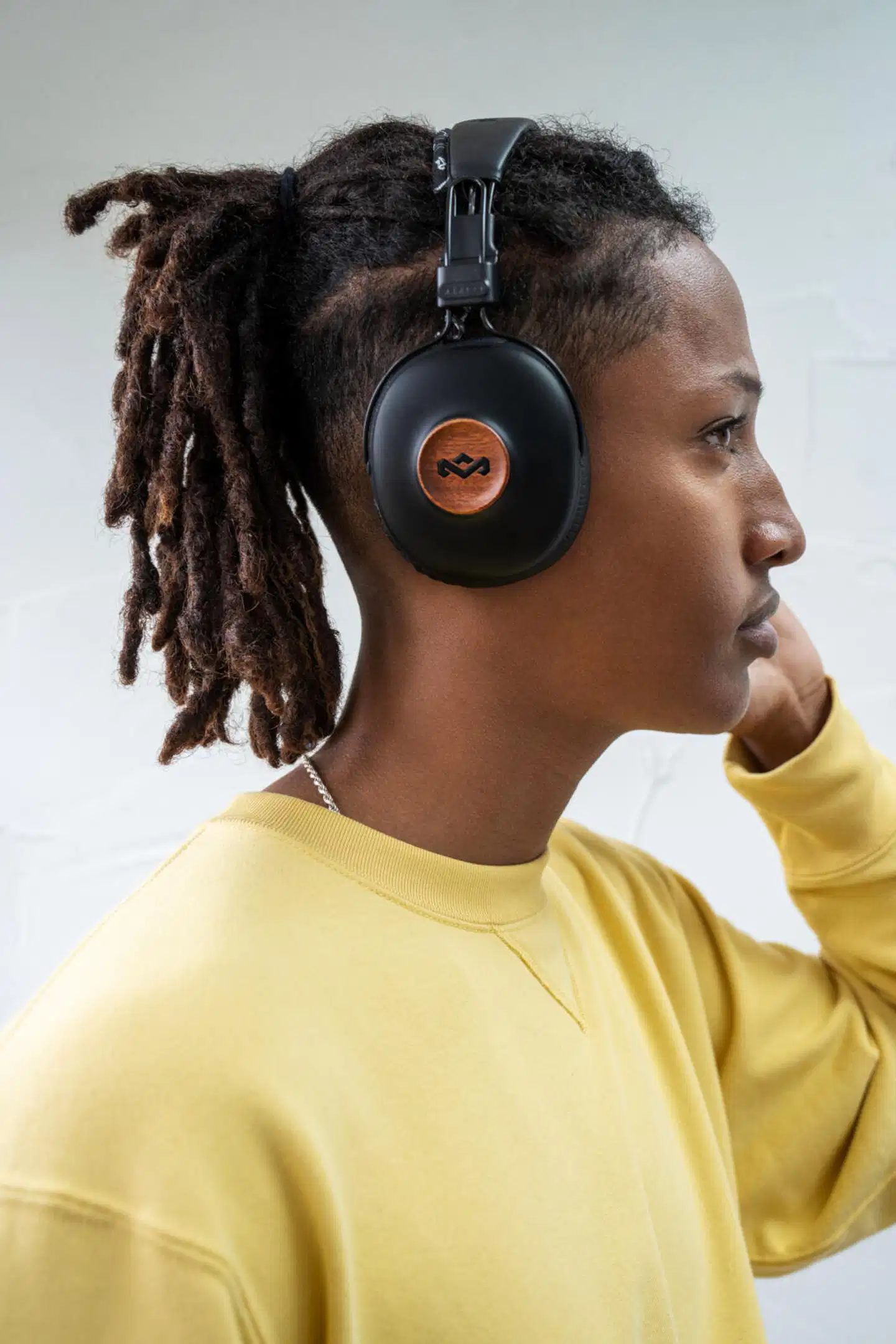 House of Marley langattomat sankakuulokkeet Positive Vibration Frequency, musta/puu - 6