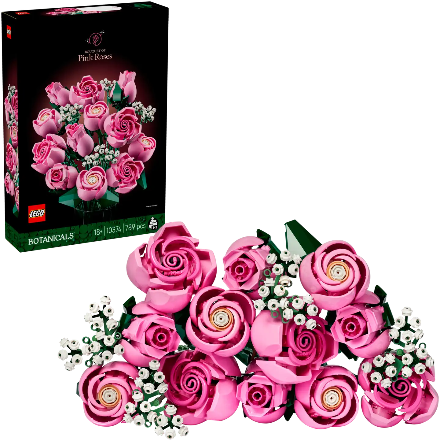 LEGO® Botanicals 10374 Vaaleanpunainen ruusukimppu - 1