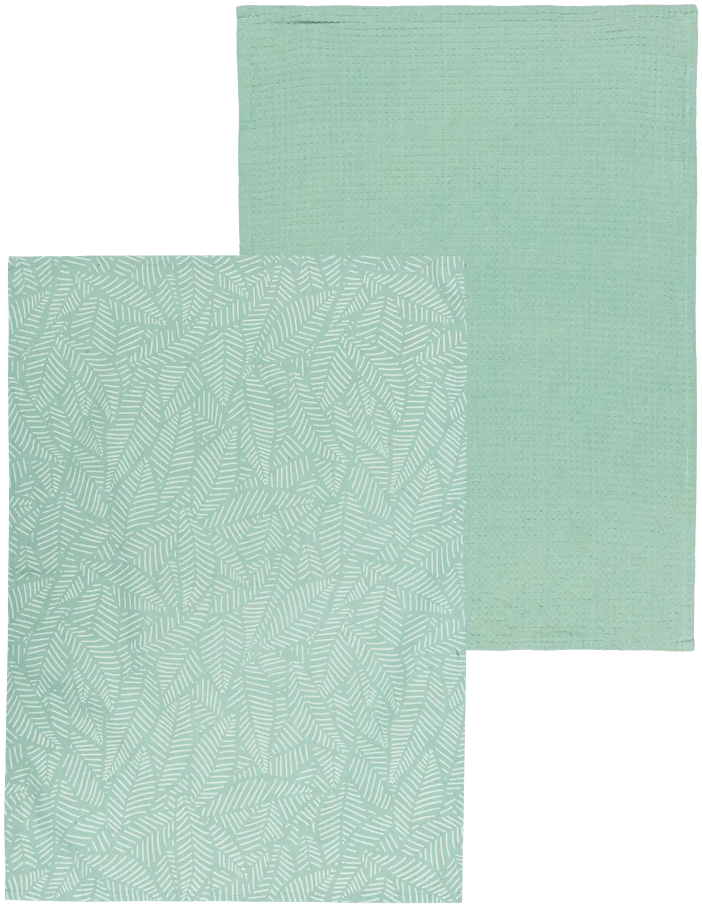 House keittiöpyyhe Outline leaves 2-pack vihreä - 1