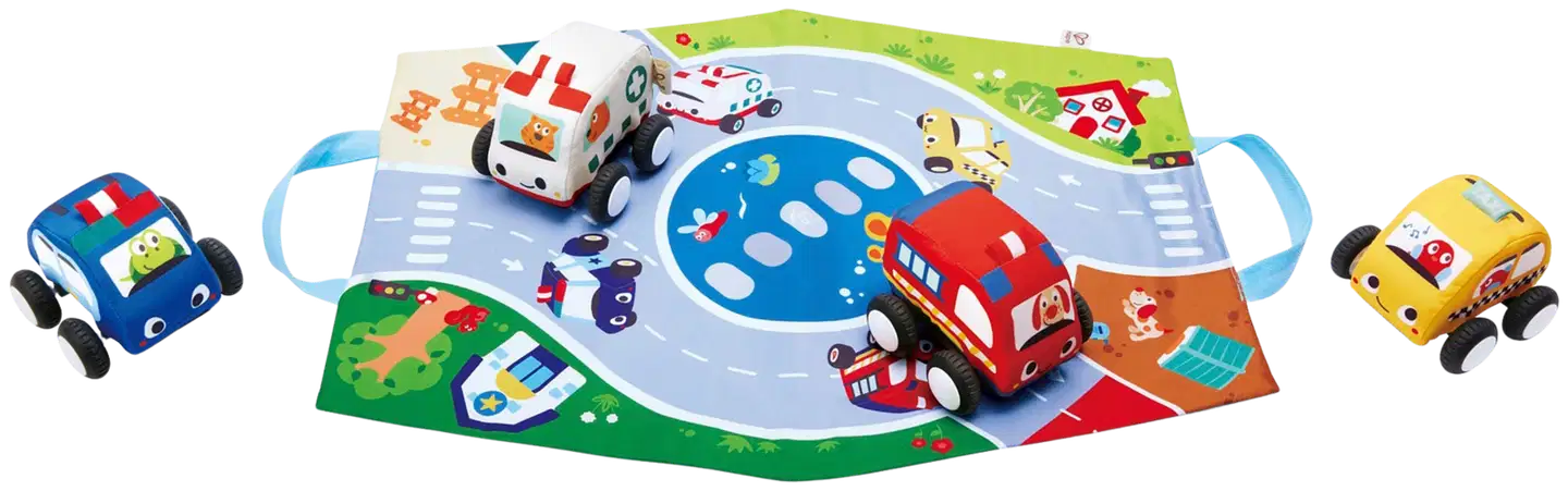 Hape Pull-Back pehmoautot - 1