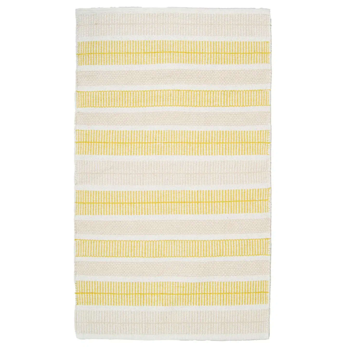 ihankotona puuvillamatto Foksi 160x230 cm beige-keltainen - 1