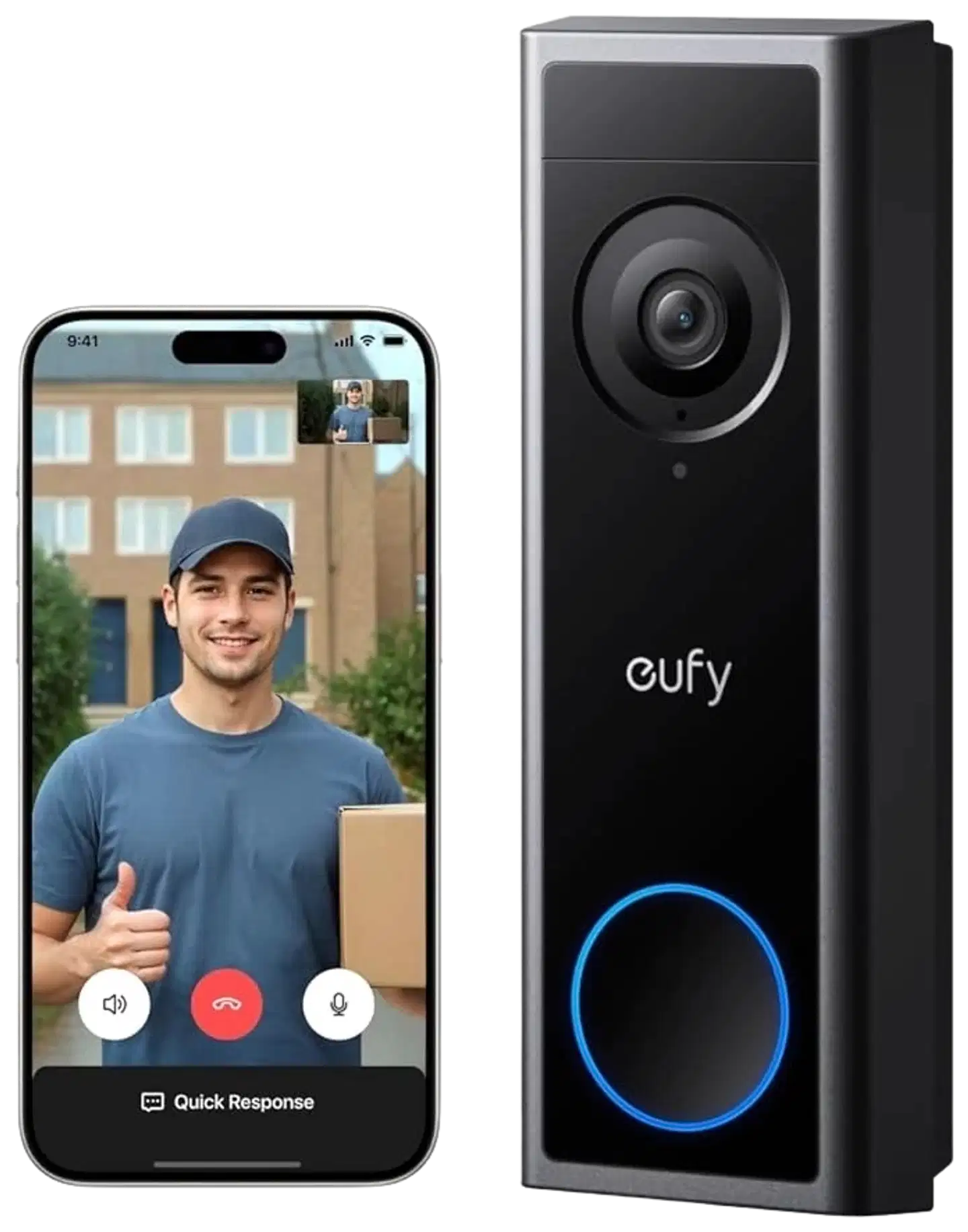 eufy Video Doorbell C30 ovikellokamera - 2
