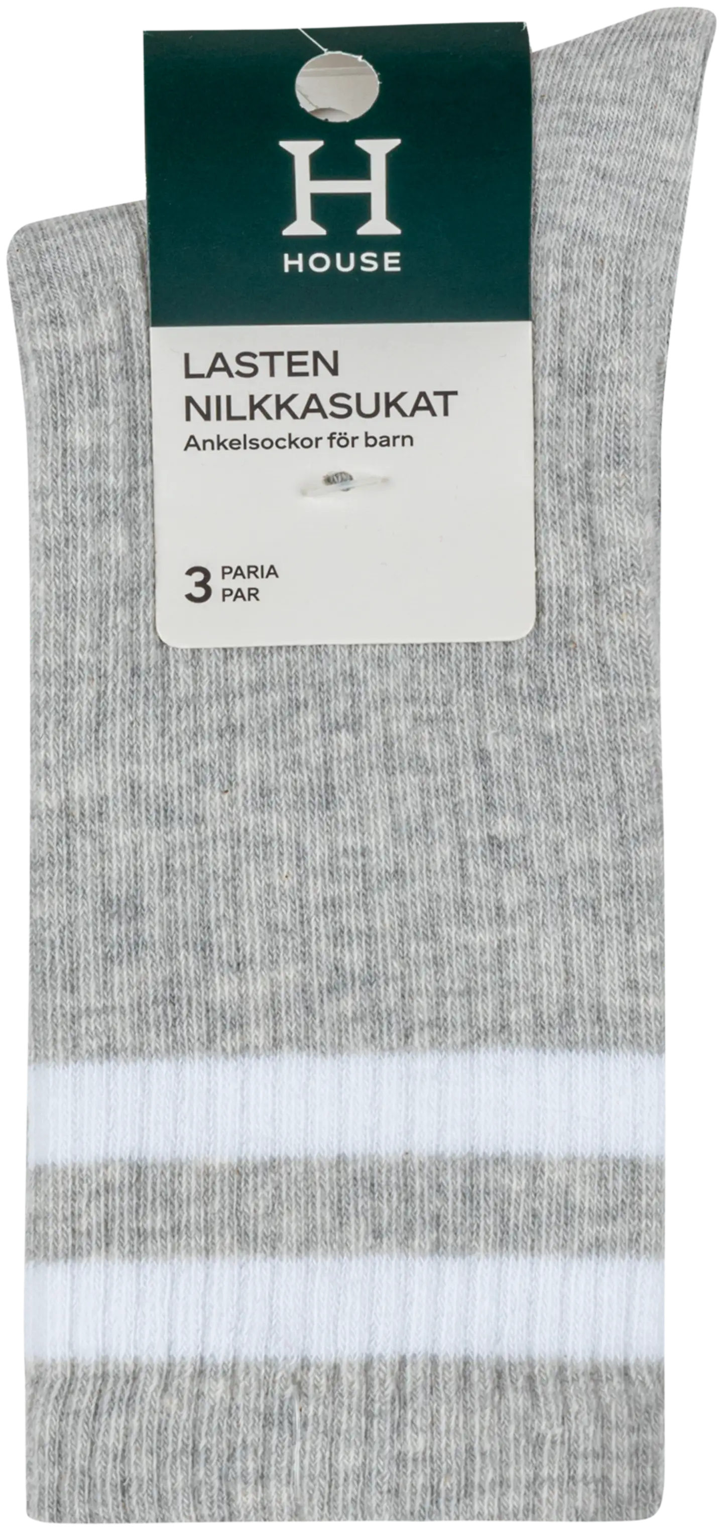 House lasten tennissukat 234H250303 3-pack - Melange gray - 2