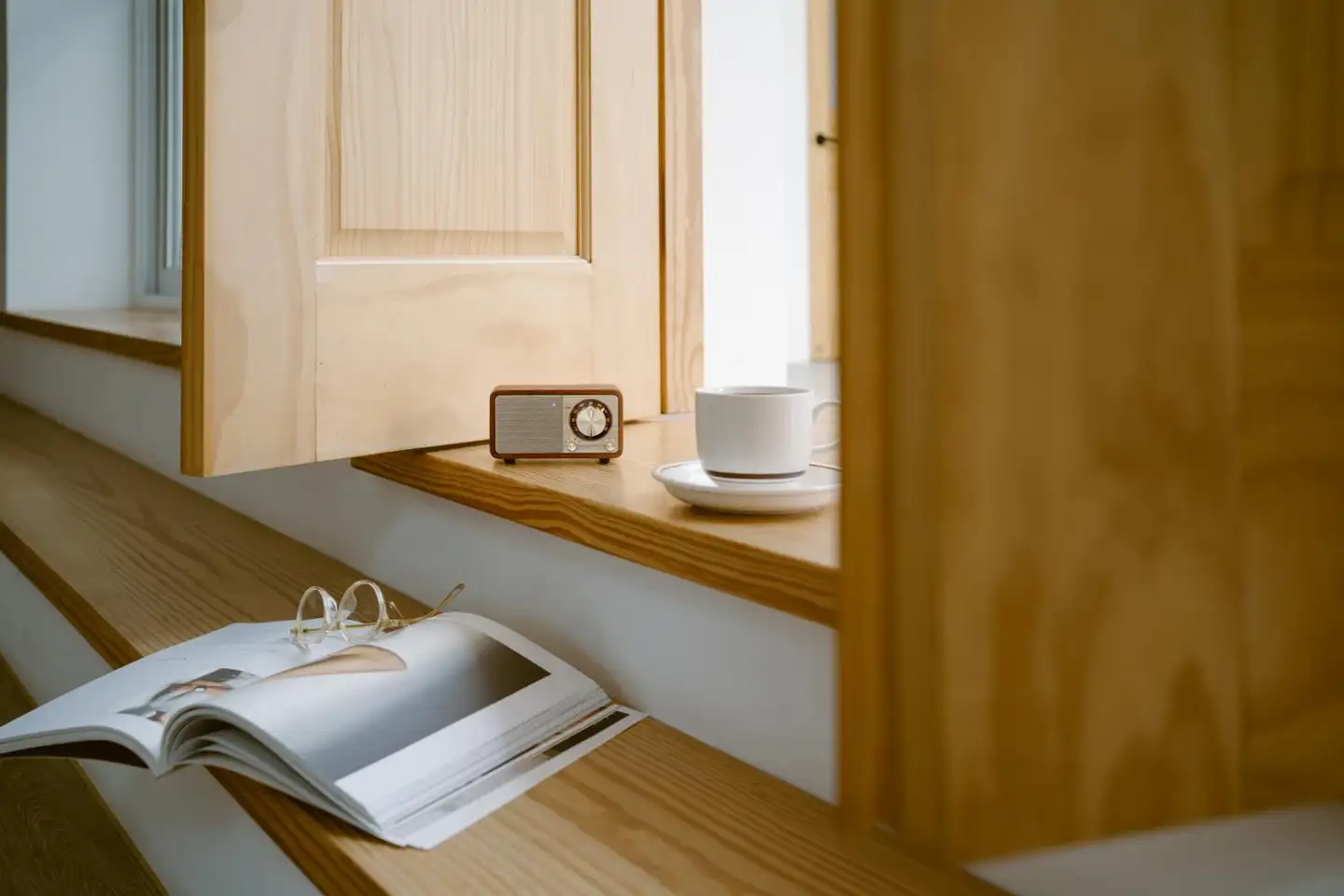 Sangean WR-7 Plus Bluetooth pöytäradio, pähkinä - 7