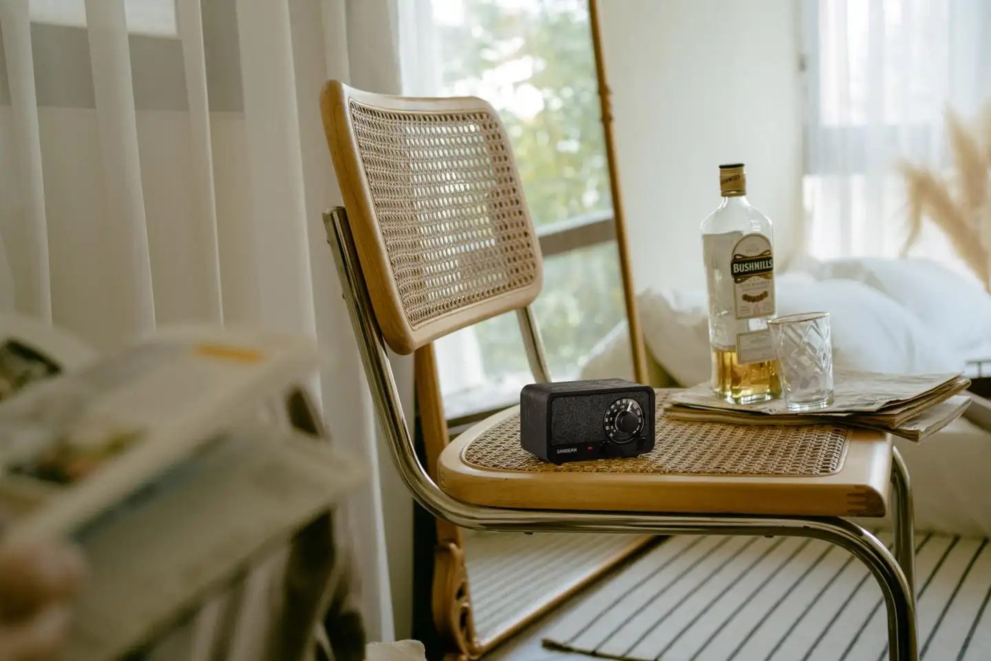 Sangean WR-8 Bluetooth pöytäradio, tumma tammi - 7