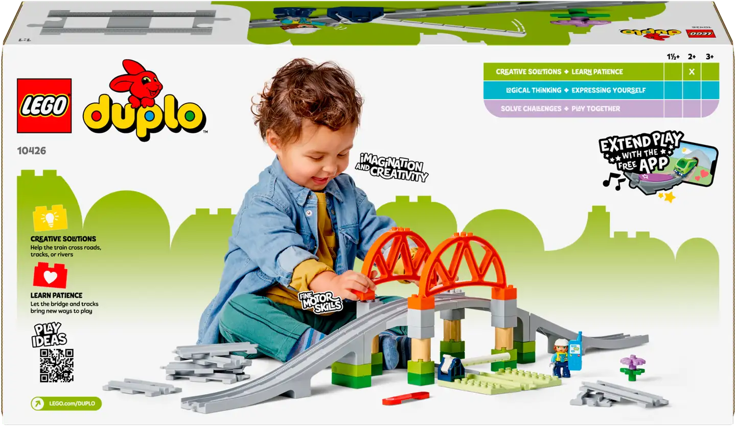 LEGO® DUPLO Town 10426 Silta ja raiteet ‑laajennussarja - 3