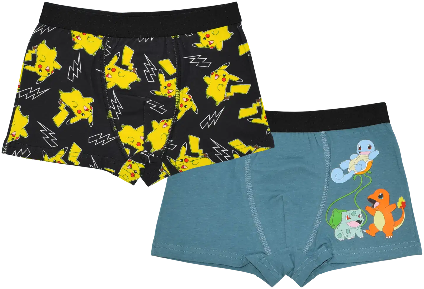 Pokemon lasten boxerit 2-pack PKMN-0038 - sin/musta