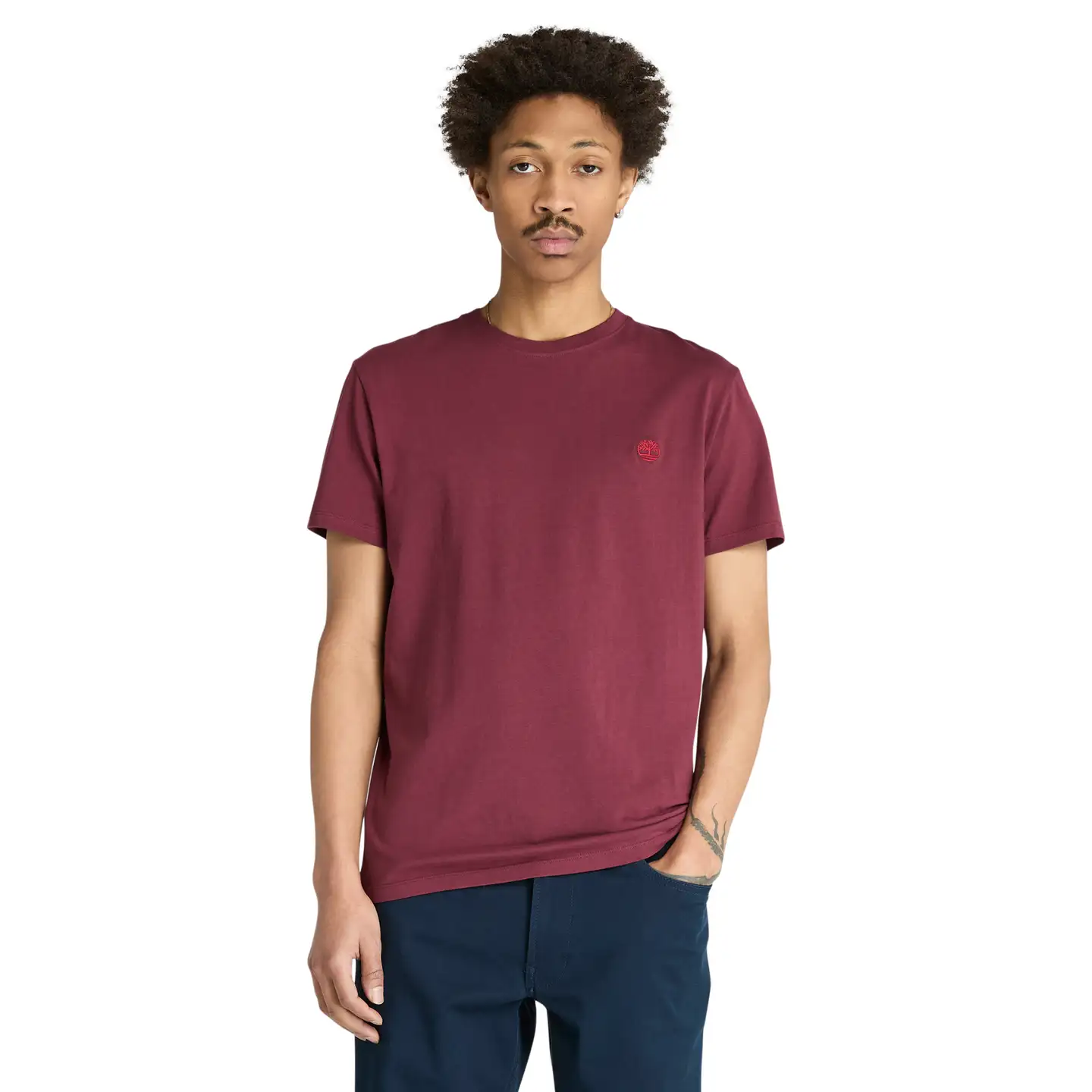 Timberland t-paita Oyster River - BURGUNDY - 3