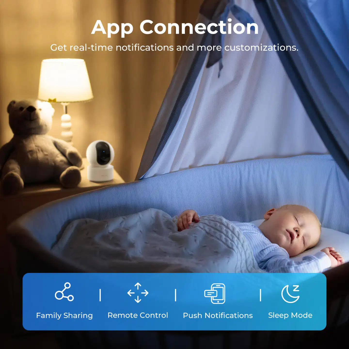 Imilab C21 2.5K WiFi -valvontakamera sisäkäyttöön CMSXJ56B - 18