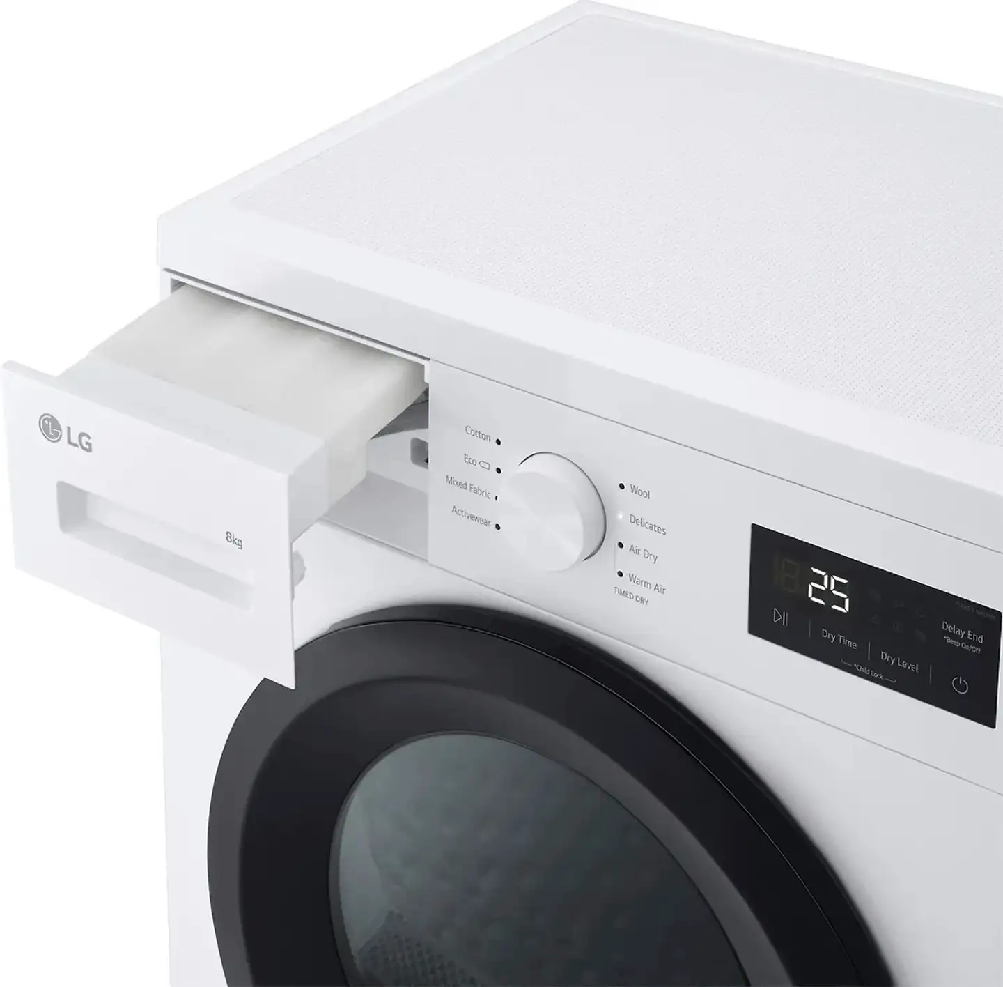 LG pesutorni F4A1009NWK pyykinpesukone + RHA1008NWK kuivausrumpu, valkoinen - 9
