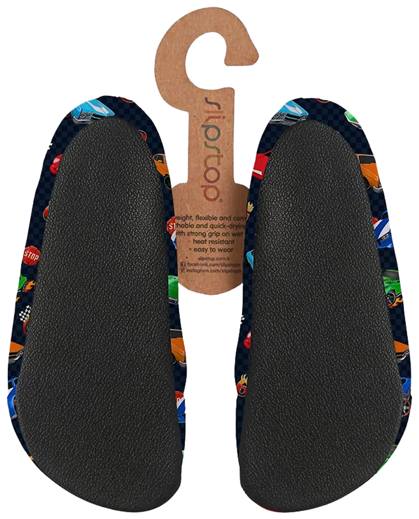 Slipstop lasten tossut Monaco - musta moniväri - 2