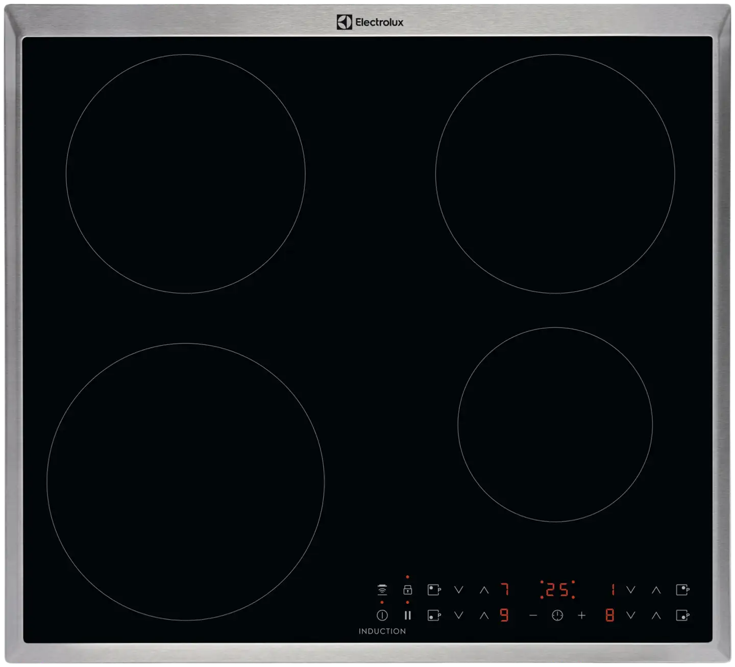 Electrolux induktiotaso HOI630MX teräs reunus