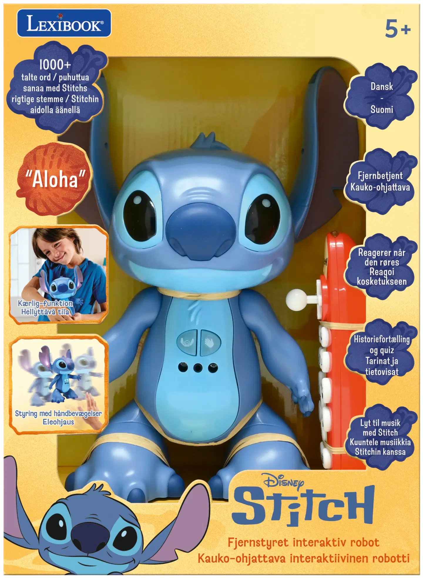 Stitch-robotti kauko-ohjattava, puhuu suomea - 2