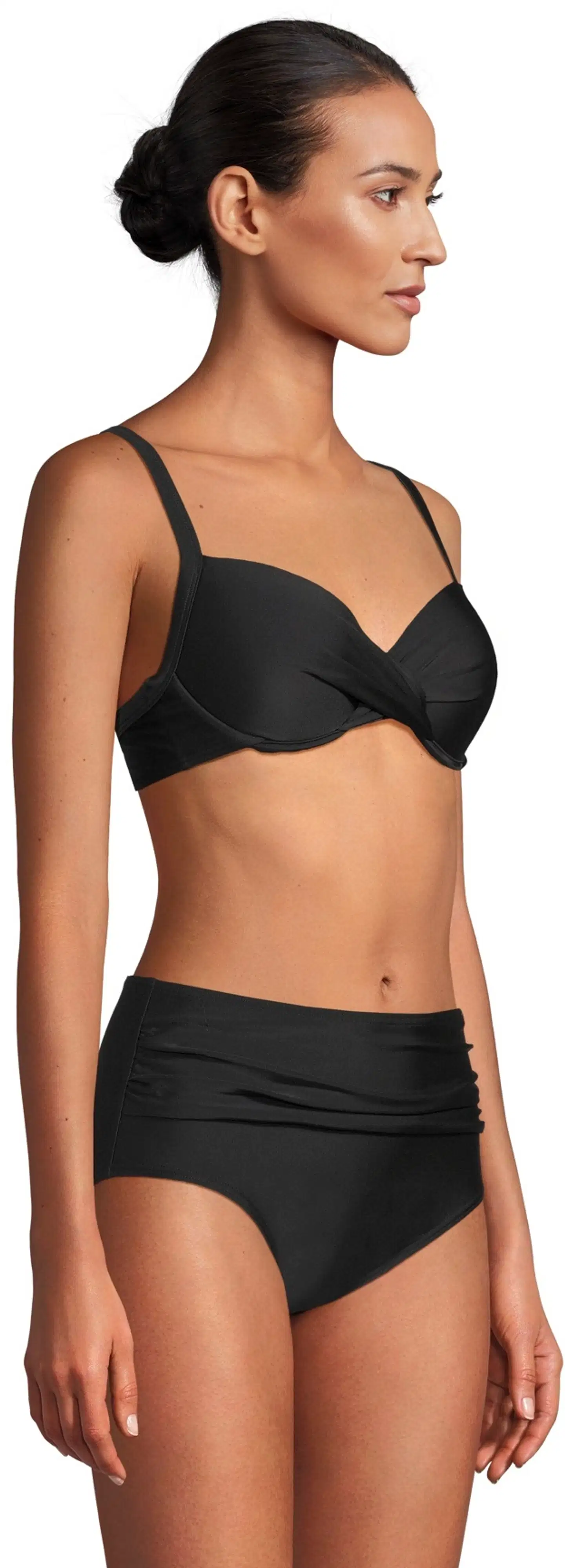 Actuelle naisten bikinialaosa high waist 215A022502 - BLACK - 4