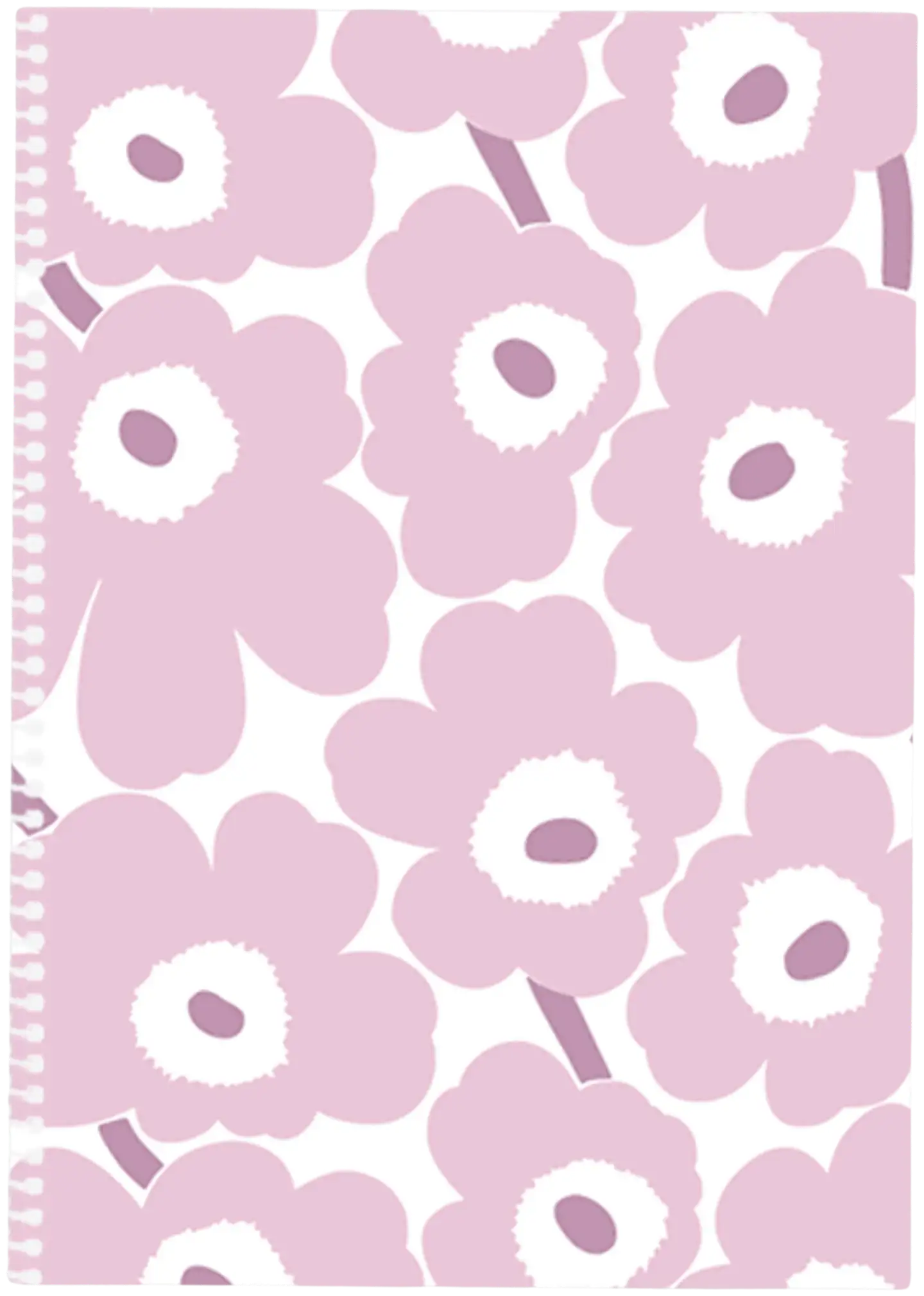 Marimekko kierrevihko A5 Unikko vaaleanpunainen