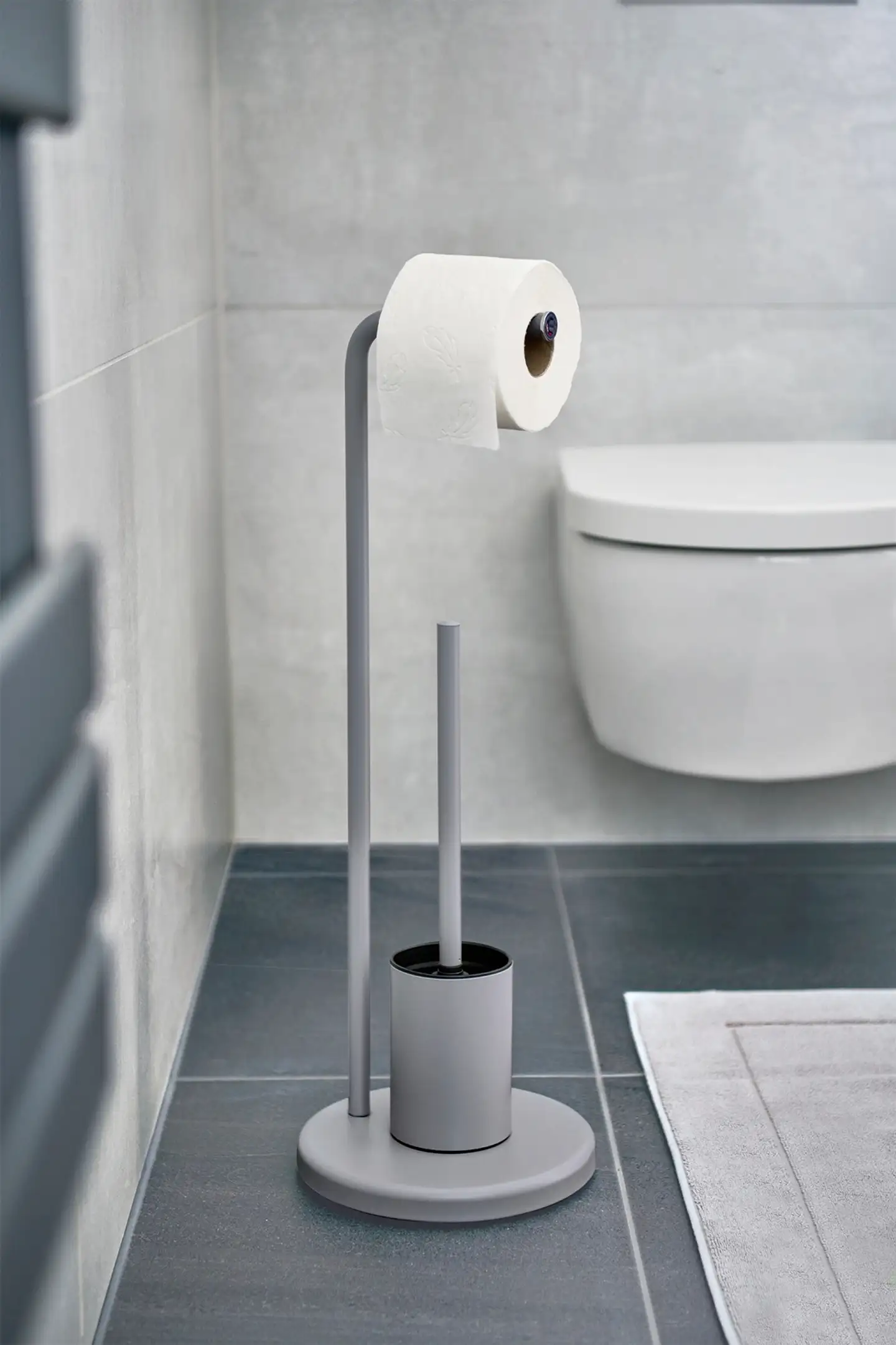 Zeller WC-harja/-paperiteline teräs harmaa - 4