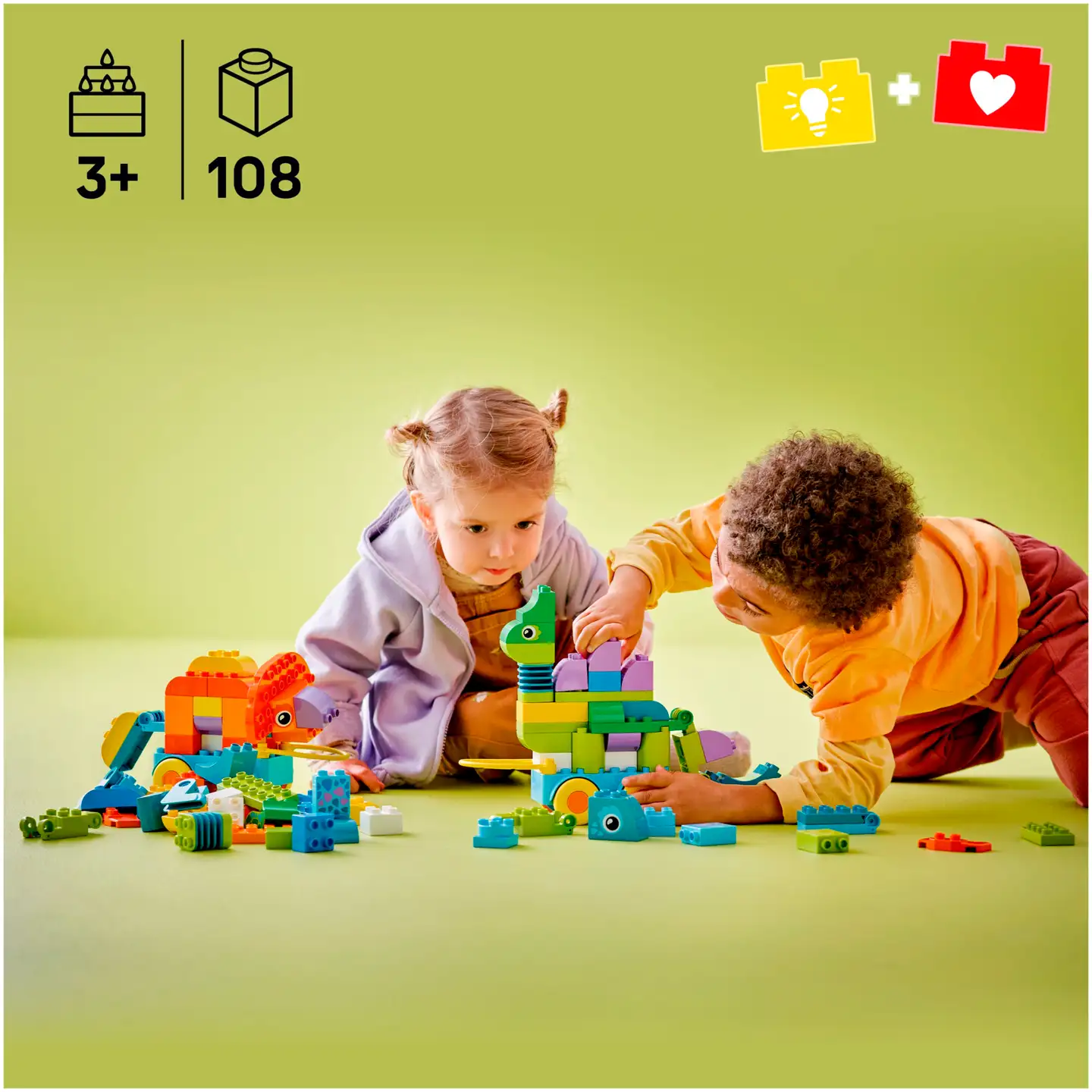 LEGO® DUPLO Town 10451 Dinosauruksia pyörien päällä – 3in1-setti - 9