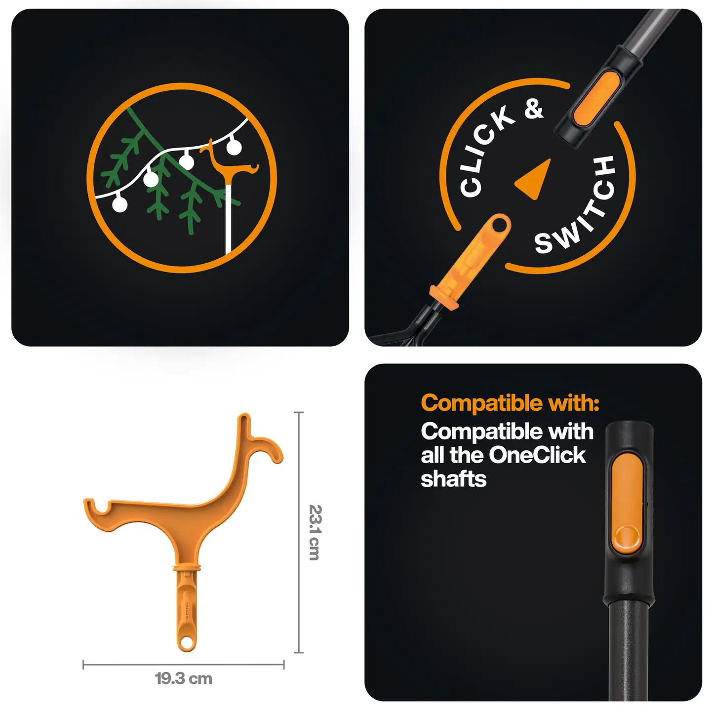 Fiskars OneClick ripustuskoukku - 2