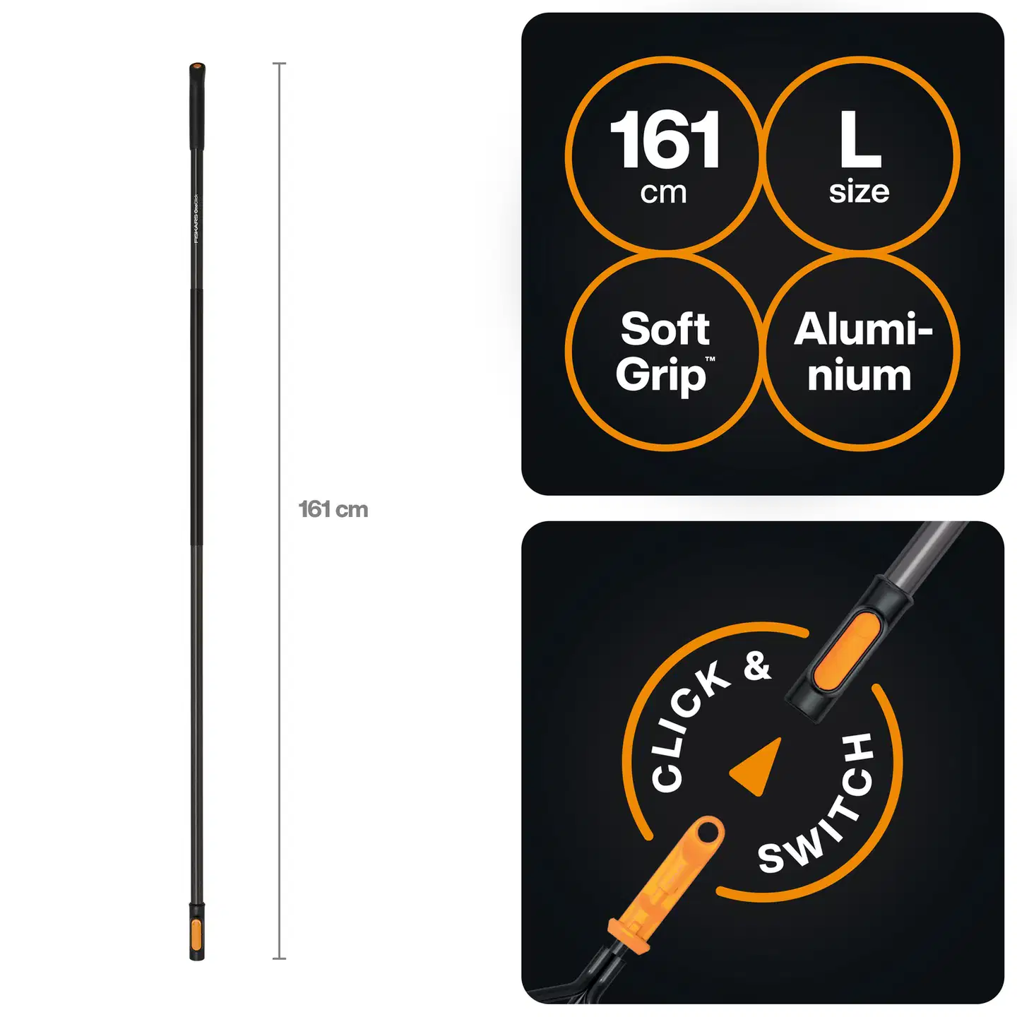 Fiskars OneClick varsi L 161 cm - 2