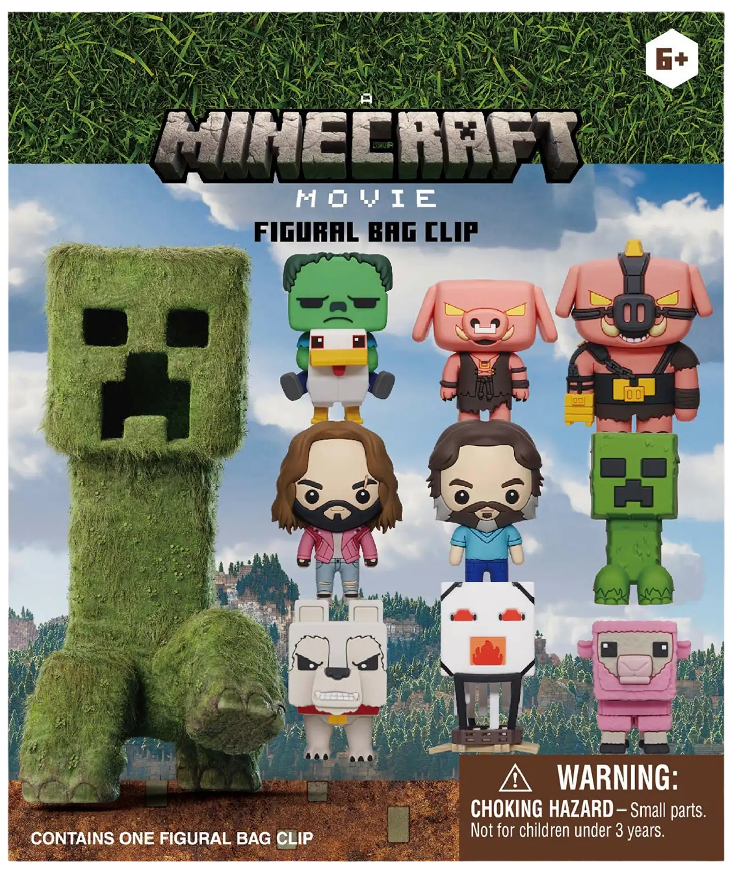 Monogram keräilyhahmo Minecraft Movie Bag Clip, Series 1 - 1