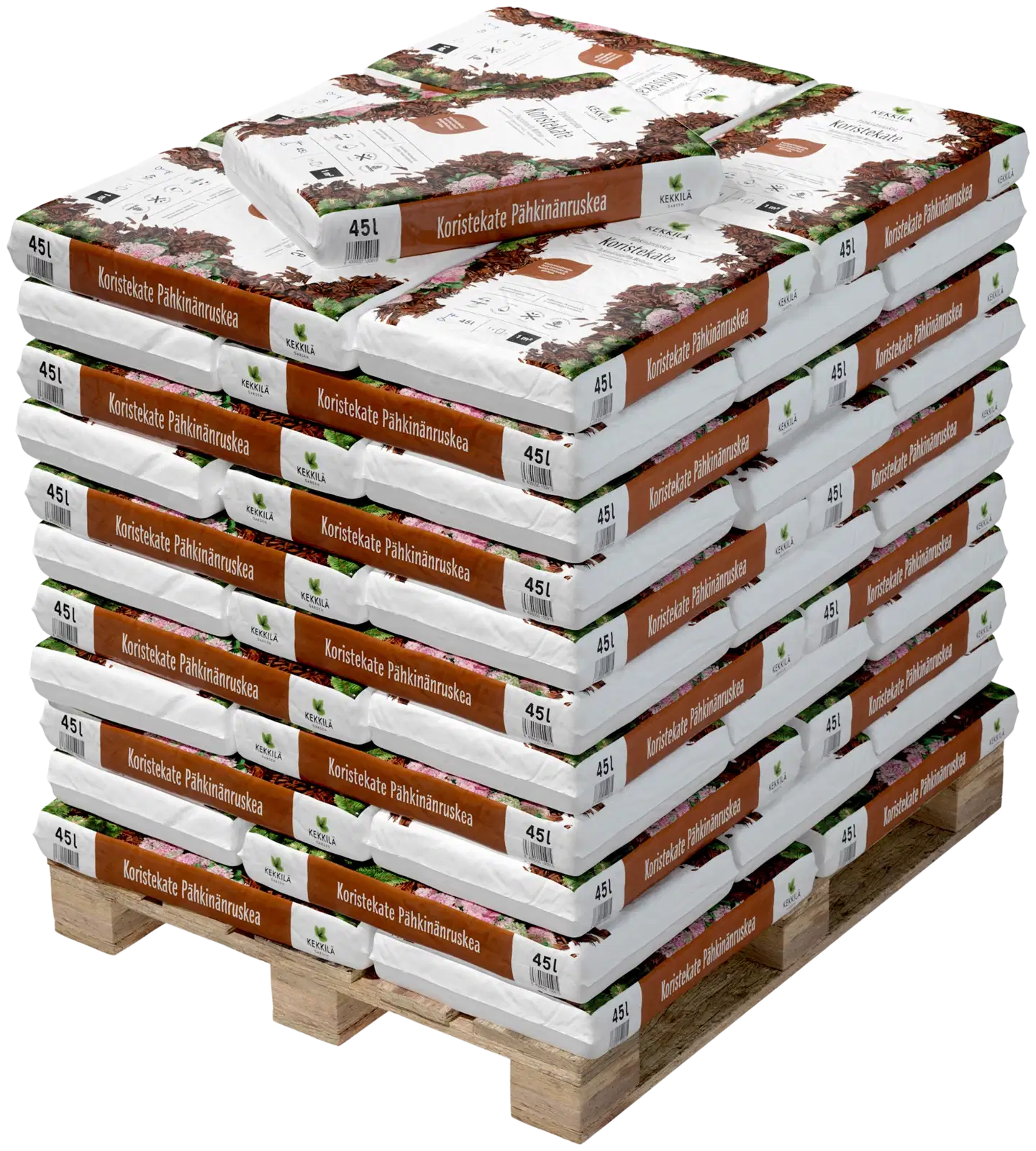 Kekkilä Koristekate pähkinänruskea 45 l, lava 60 säkkiä