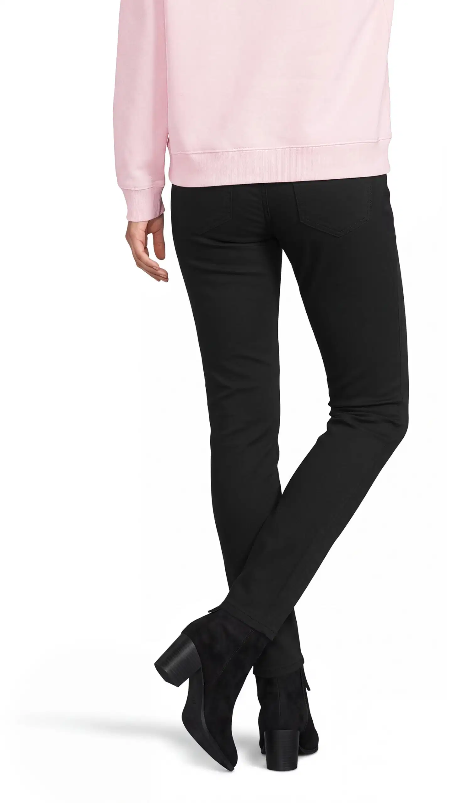 House naisten stretch-housut 222H262908 - black - 3