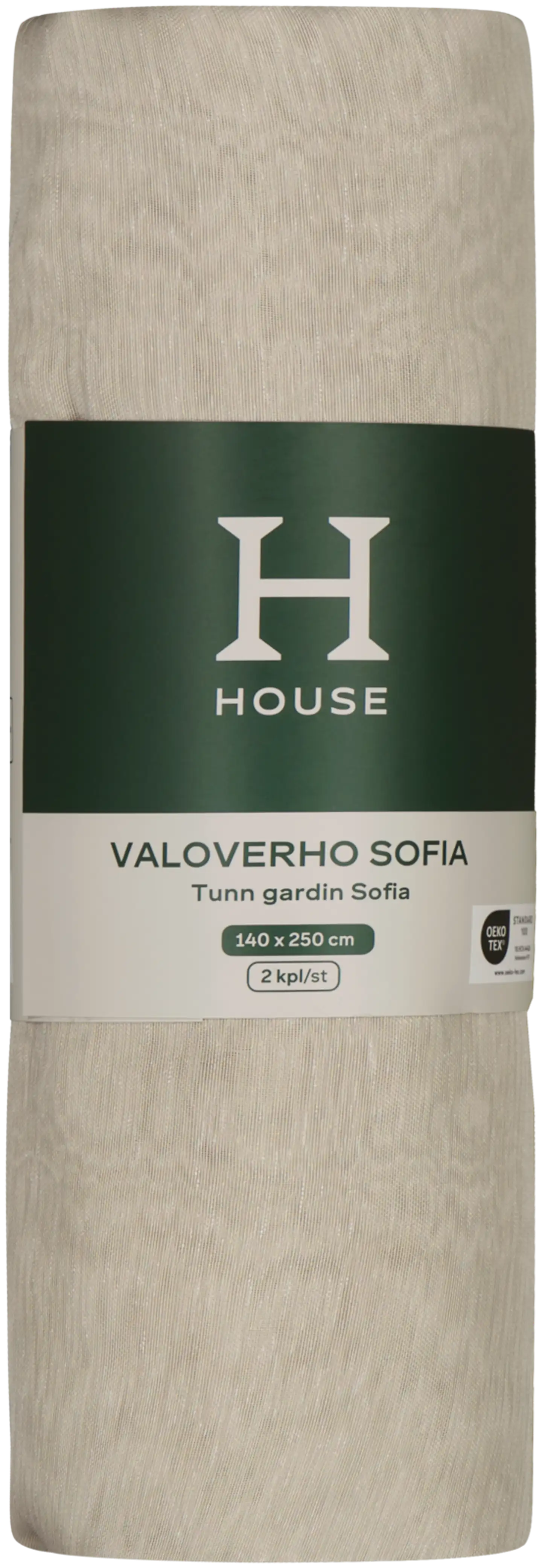 House valoverho Sofia 140x250 cm 2 kpl beige - 2